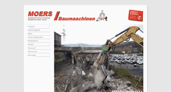 Desktop Screenshot of moers-baumaschinen.de